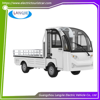 Putih 2 Seats Electric Delivery Van 5KW Dengan AC Motor Controller Untuk Resort Dan Hotel