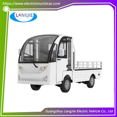 2 Seater Golf Cart Putih AC 48V 5KW Electric Utility Carts Dengan Kotak Kargo