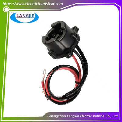 Golf Cart Electrical DC Socket 48V Yamaha Hitam Kabel Pengisian Sirkular Socket