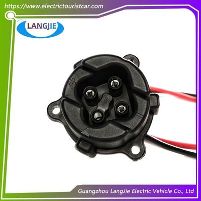 Golf Cart Electrical DC Socket 48V Yamaha Hitam Kabel Pengisian Sirkular Socket