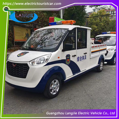 5 Seater 72V Electric Patrol Car Utility Electric Vehicle Dengan Lampu Besar di Atas