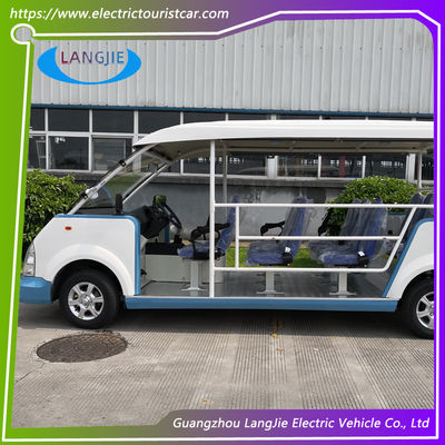 4KW Motor 48V Eight Seater model Y083A Bus Antar Jemput Listrik 18% Kemampuan Pendakian menggunakan hotel / universitas / taman