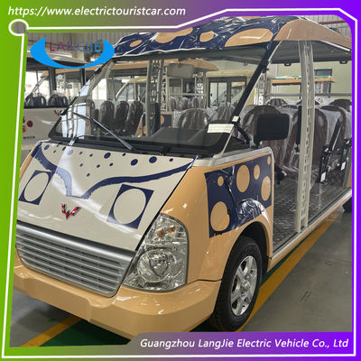 72v Electric Shuttle Car 8 ~ 10h Isi Ulang Waktu High Impact Fiber Glass Tubuh &amp; Atap