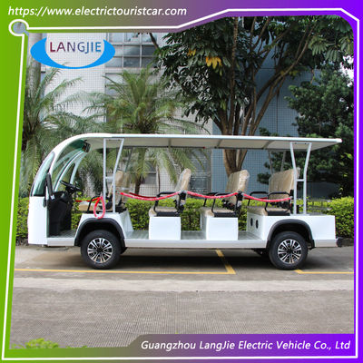 Harga yang bagus Kendaraan Wisata Listrik 11 Kursi Mobil Golf Listrik Dengan Pengontrol AC Untuk Taman on line