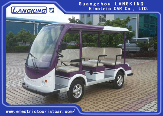Harga yang bagus Putih 8 Orang Listrik Shuttle Mobil ≤4m Jarak Pengereman 2pcs Spion on line