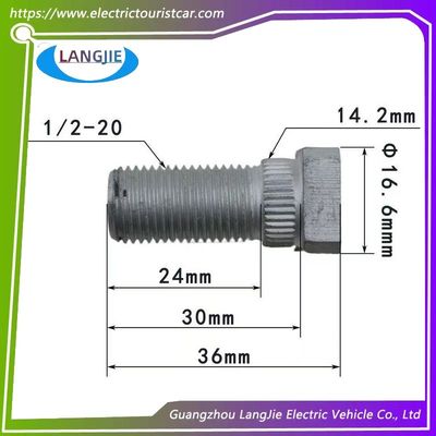 Harga yang bagus EZGO Golf Cart Ban Bolt Nut Bagian Bulat Dan Square Head Gaya on line
