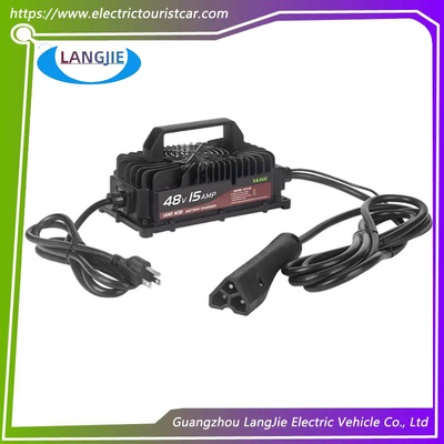 EZGO RXV Golf Cart Smart Lead-Acid Battery Charger Dengan Colokan Segitiga, 48V 15A 105Ah