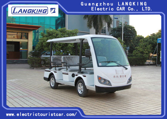 4KW Motor 48V Eight Seater model Y083A Bus Antar Jemput Listrik 18% Kemampuan Pendakian menggunakan hotel / universitas / taman