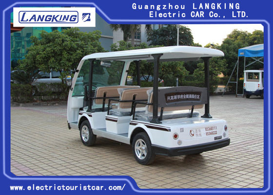 4KW Motor 48V Eight Seater model Y083A Bus Antar Jemput Listrik 18% Kemampuan Pendakian menggunakan hotel / universitas / taman