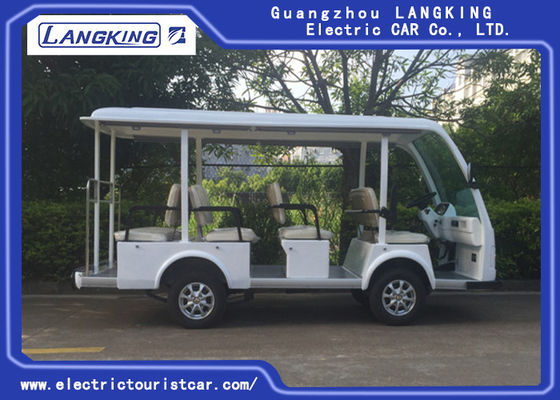 Mode Putih 11 Orang Bus Tamasya Listrik Untuk Hotel / Real Estat