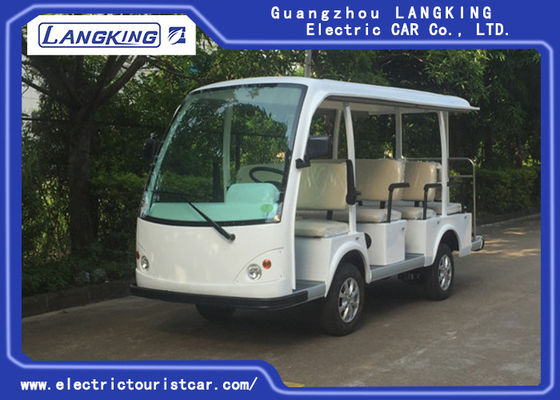Mode Putih 11 Orang Bus Tamasya Listrik Untuk Hotel / Real Estat