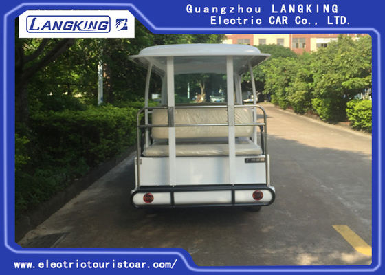 Mode Putih 11 Orang Bus Tamasya Listrik Untuk Hotel / Real Estat