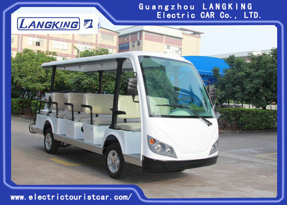 14 Seater Electric Sightseeing Bus, 72v Electric Shuttle Car untuk Pameran