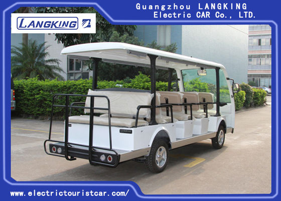 14 Seater Electric Sightseeing Bus, 72v Electric Shuttle Car untuk Pameran