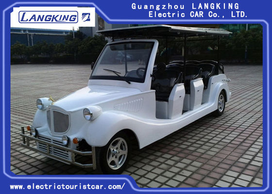 Harga yang bagus Listrik Didukung 11 Orang Mobil Golf Cart Klasik Dengan Penutup Gaya Keren on line
