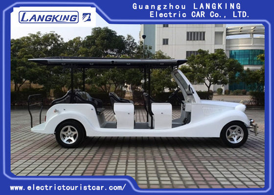 Listrik Didukung 11 Orang Mobil Golf Cart Klasik Dengan Penutup Gaya Keren