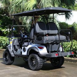 Harga yang bagus Electric Golf Cart with 14-inch Off-road Tires Q235 High-strength Chassis and 10-inch Multimedia Display on line