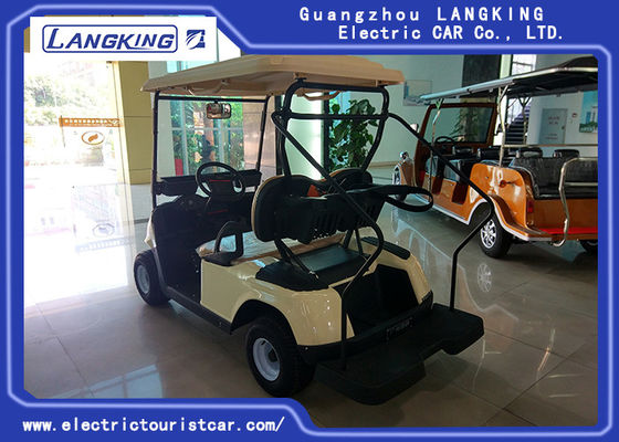 Beige Color Energy Saving 2 Cart Golf Person Untuk Tempat Rekreasi / Stadion