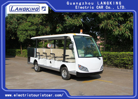 14 Seater Electric Sightseeing Bus, 72v Electric Shuttle Car dengan Fencing Cargo Box