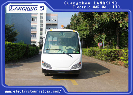 14 Seater Electric Sightseeing Bus, 72v Electric Shuttle Car dengan Fencing Cargo Box