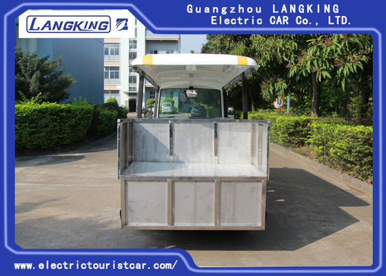 14 Seater Electric Sightseeing Bus, 72v Electric Shuttle Car dengan Fencing Cargo Box
