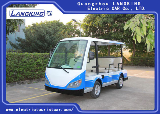 72v Electric Shuttle Car 8 ~ 10h Isi Ulang Waktu High Impact Fiber Glass Tubuh &amp;amp; Atap