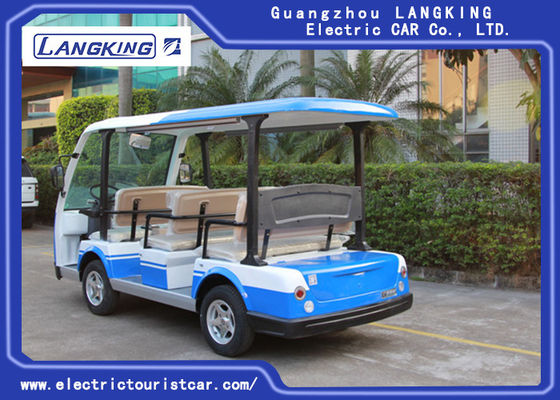 72v Electric Shuttle Car 8 ~ 10h Isi Ulang Waktu High Impact Fiber Glass Tubuh &amp;amp; Atap