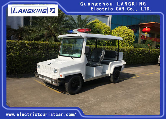 4 Seater Electric Golf Cart Mobil Patroli Untuk Keamanan Cruise Car Dengan Perhatian Cahaya