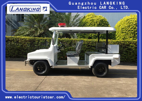 4 Seater Electric Golf Cart Mobil Patroli Untuk Keamanan Cruise Car Dengan Perhatian Cahaya
