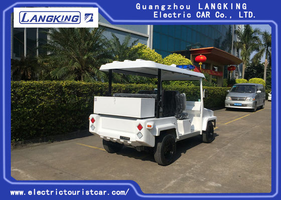 4 Seater Electric Golf Cart Mobil Patroli Untuk Keamanan Cruise Car Dengan Perhatian Cahaya