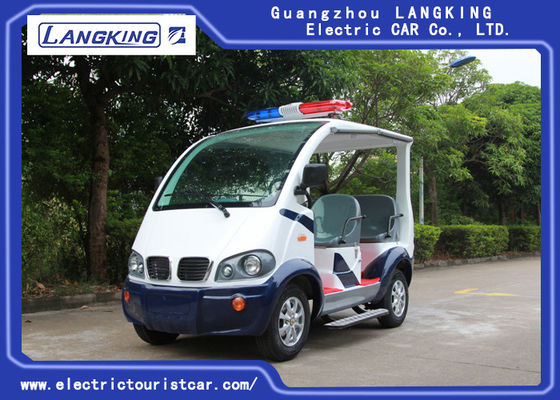4 Seater Electric Golf Cart, Electric Security Carts Pemeliharaan dengan Baterai Gratis