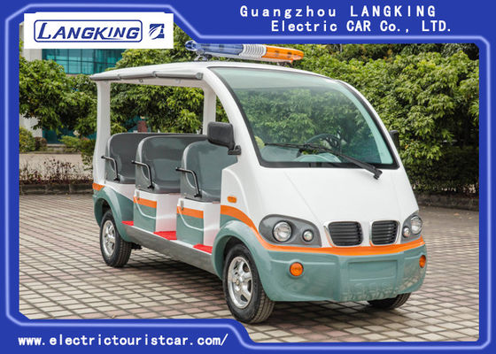 City Street 8 Kursi Mobil Patroli Listrik Fiber Glass Bahan Kursi Tubuh Dengan Tirai