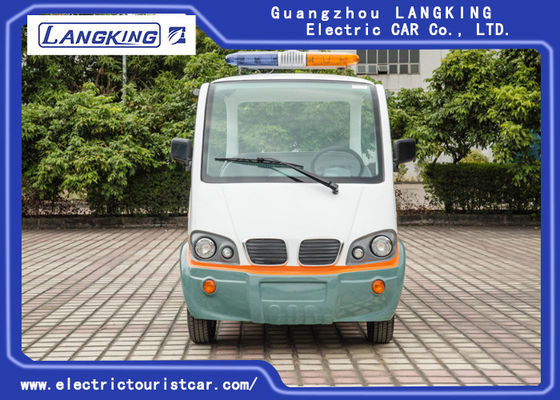 City Street 8 Kursi Mobil Patroli Listrik Fiber Glass Bahan Kursi Tubuh Dengan Tirai