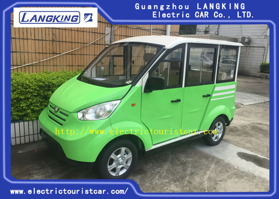 Kereta golf listrik 4 roda Hijau Hitam 48 Volt Mobil wisata listrik dengan pengisi daya gratis