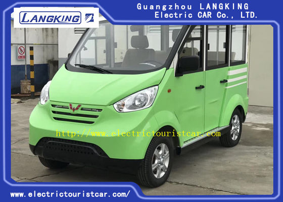 Kereta golf listrik 4 roda Hijau Hitam 48 Volt Mobil wisata listrik dengan pengisi daya gratis