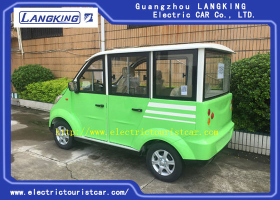 Kereta golf listrik 4 roda Hijau Hitam 48 Volt Mobil wisata listrik dengan pengisi daya gratis