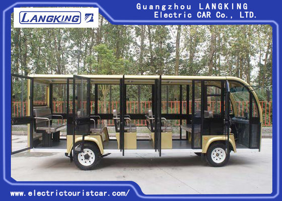 18 Seater Bus Tamasya Listrik Untuk Kampus / Desa / Bandara / Terminal 72V 6.3KW Motor DC