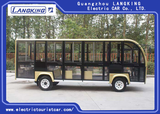 18 Seater Bus Tamasya Listrik Untuk Kampus / Desa / Bandara / Terminal 72V 6.3KW Motor DC