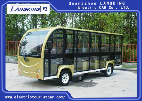 18 Seater Bus Tamasya Listrik Untuk Kampus / Desa / Bandara / Terminal 72V 6.3KW Motor DC