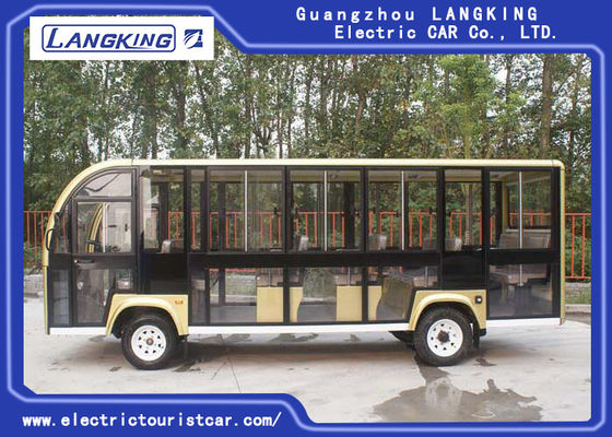 18 Seater Bus Tamasya Listrik Untuk Kampus / Desa / Bandara / Terminal 72V 6.3KW Motor DC