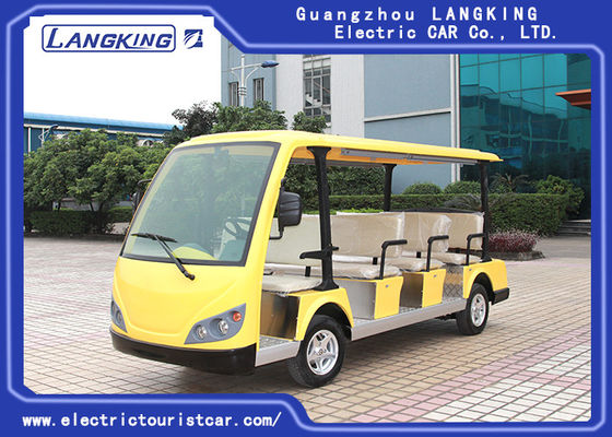 Harga yang bagus 11 Kursi Bus Tur Penumpang Listrik Multi Warna Kuning Kebisingan Rendah on line