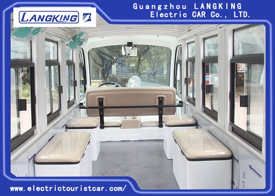Warna Disesuaikan Electric Golf Cart Ambulance 8 Kursi + 1 Tempat Tidur 72V /7.5KW AC Motor