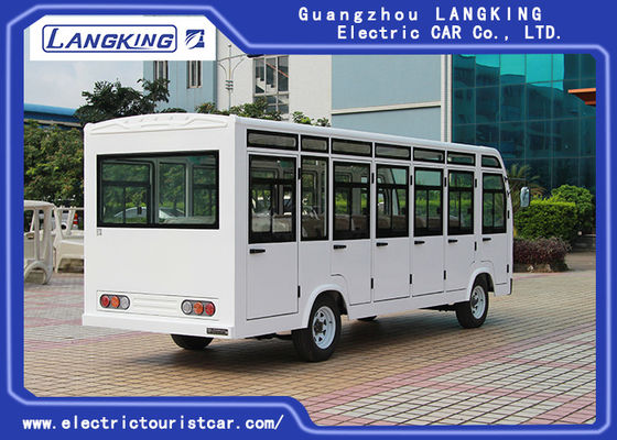 Empat Roda Bus Antar Jemput Listrik 23 Kursi Dengan Pintu / Bus Listrik Mini Motor AC
