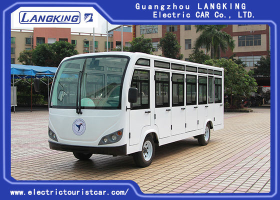 Empat Roda Bus Antar Jemput Listrik 23 Kursi Dengan Pintu / Bus Listrik Mini Motor AC