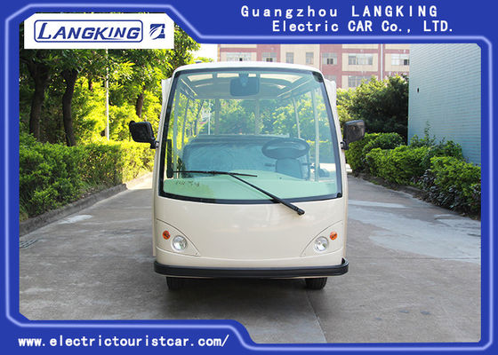 Kecepatan Rendah 72V 5.5KW Mini Mobil Tamasya Listrik / Bus Kursi Listrik 14 Kursi