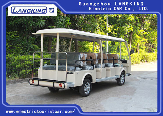 Kecepatan Rendah 72V 5.5KW Mini Mobil Tamasya Listrik / Bus Kursi Listrik 14 Kursi